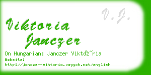 viktoria janczer business card